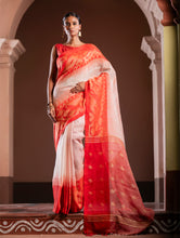 Load image into Gallery viewer, Exclusive Handwoven Bengal Linen Jamdani Saree - Vaarija