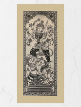 Load image into Gallery viewer, Exclusive Pattachitra Art Silk Painting - Durga