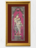 Exclusive Pattachitra Art Silk Painting - Krishna Radha