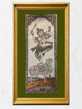 Load image into Gallery viewer, Exclusive Pattachitra Art Silk Painting - Shiva &amp; Nandi