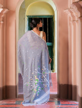 Load image into Gallery viewer, Exclusive Soft Handwoven Bengal Cotton Jamdani Saree - Forest Tales