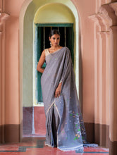 Load image into Gallery viewer, Exclusive Soft Handwoven Bengal Cotton Jamdani Saree - Forest Tales
