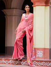 Load image into Gallery viewer, Exclusive Soft Handwoven Bengal Cotton Jamdani Saree - Pakhipath