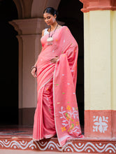 Load image into Gallery viewer, Exclusive Soft Handwoven Bengal Cotton Jamdani Saree - Pakhipath