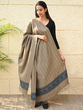Load image into Gallery viewer, Exclusive Soft Himachal Wool Shawl with Woven Border - Wheatfield