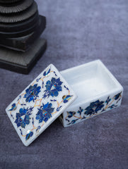 Floral Tapestry Marble Inlay Box