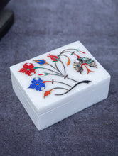 Load image into Gallery viewer, Floral Tapestry Marble Inlay Box