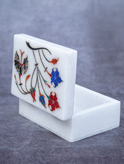 Floral Tapestry Marble Inlay Box