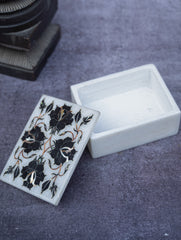 Floral Tapestry Marble Inlay Box