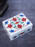 Floral Tapestry Marble Inlay Box