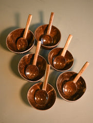 Coconut Craft Dessert Bowls & Spoons Set - Sweet Soiree (Set of 6)