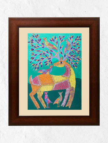 Gond Painting - The Forest (Large, 30