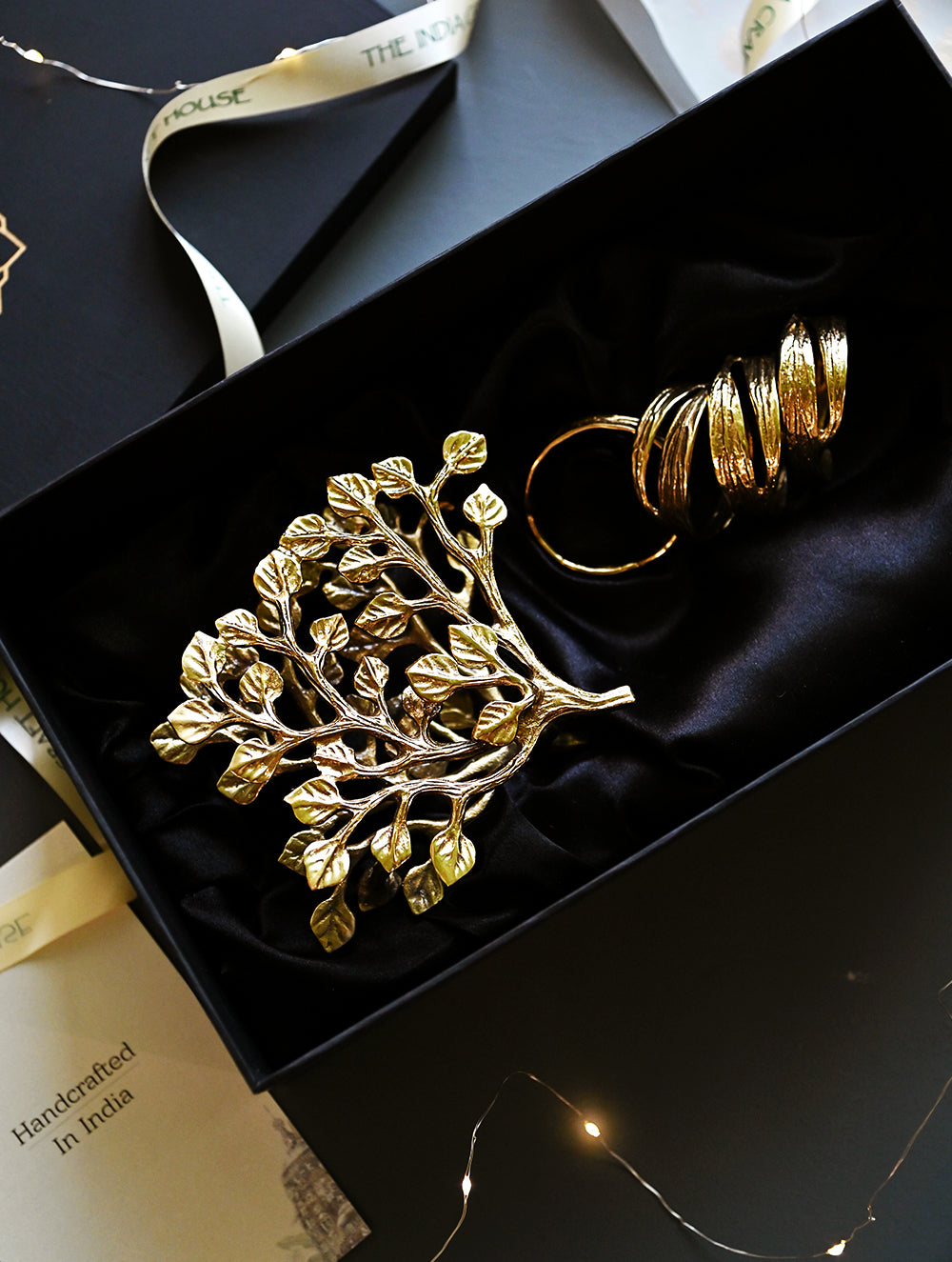 The India Craft House Heritage Gift Hamper - Brass Table Grace