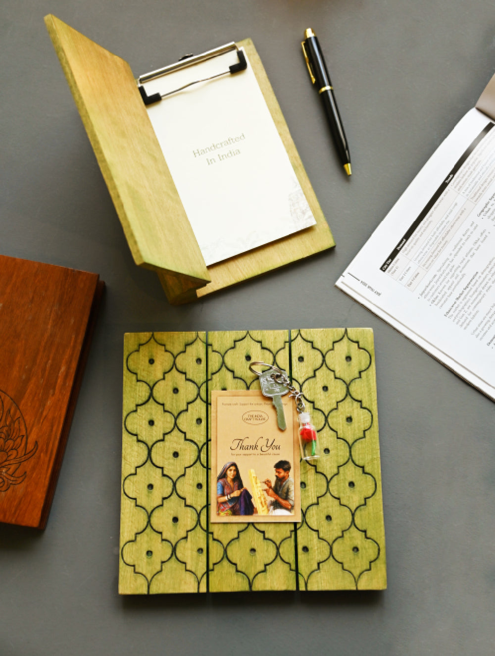 The India Craft House Heritage Gift Hamper - Medley in Green