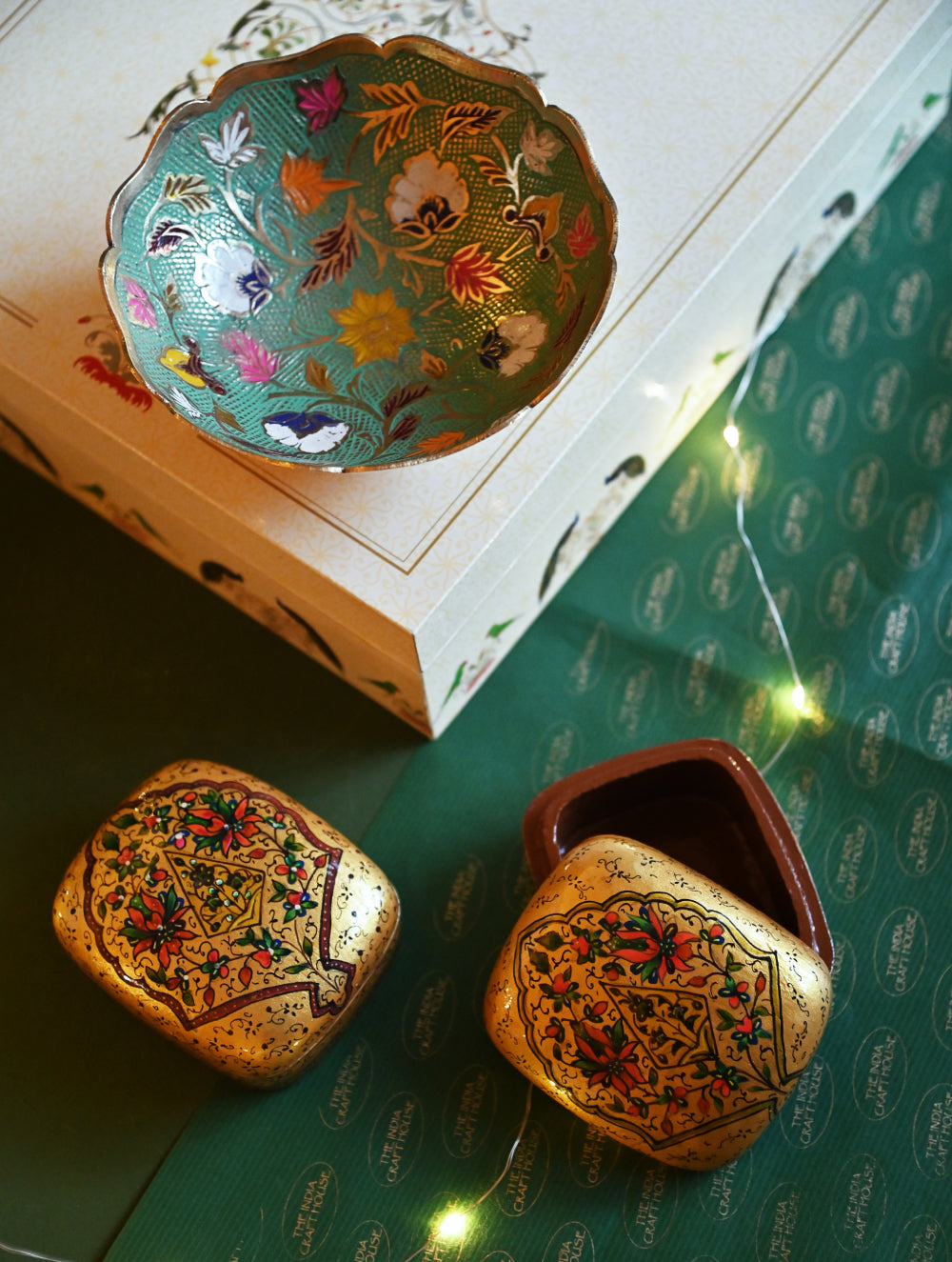The India Craft House Heritage Gift Hamper - Kashmiri Heirloom Set