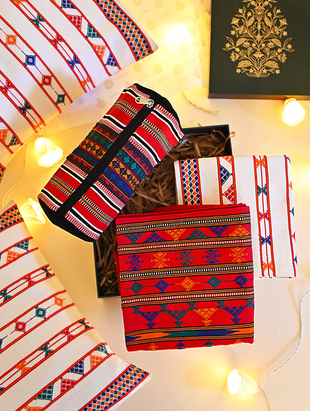 The India Craft House Heritage Gift Hamper - Kashida Comforts