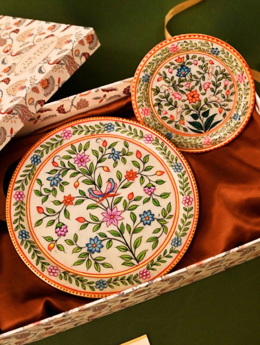 The India Craft House Heritage Gift Hamper - Marble Floral Classics