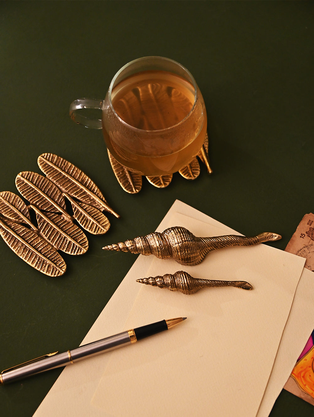 The India Craft House Heritage Gift Hamper - Brass & Coastal Harmony