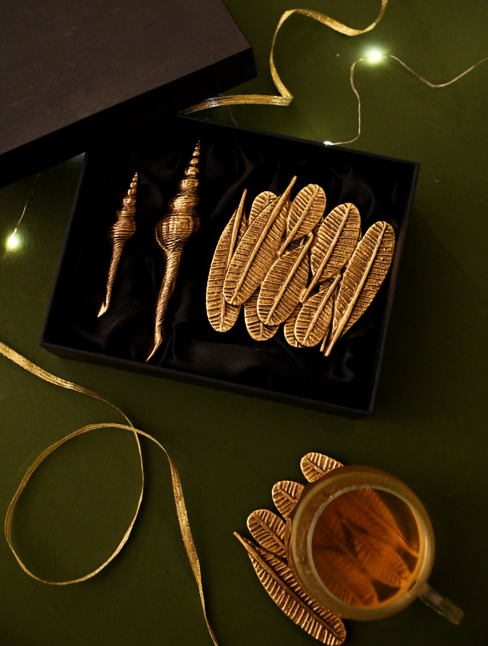 The India Craft House Heritage Gift Hamper - Brass & Coastal Harmony