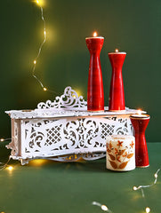 The India Craft House Heritage Gift Hamper - Carved Wood Ensemble