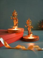 The India Craft House Heritage Gift Hamper - Lakshmi Saraswati (Set of 2)