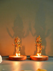 The India Craft House Heritage Gift Hamper - Lakshmi Saraswati (Set of 2)