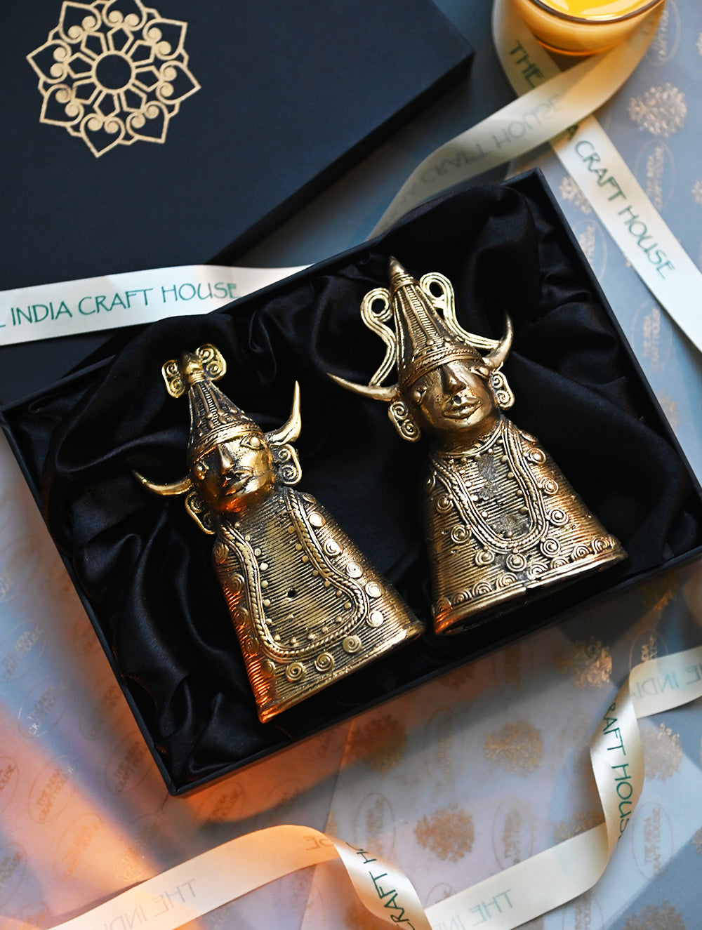 The India Craft House Heritage Gift Hamper - Tribal Grace Duo (Set of 2)