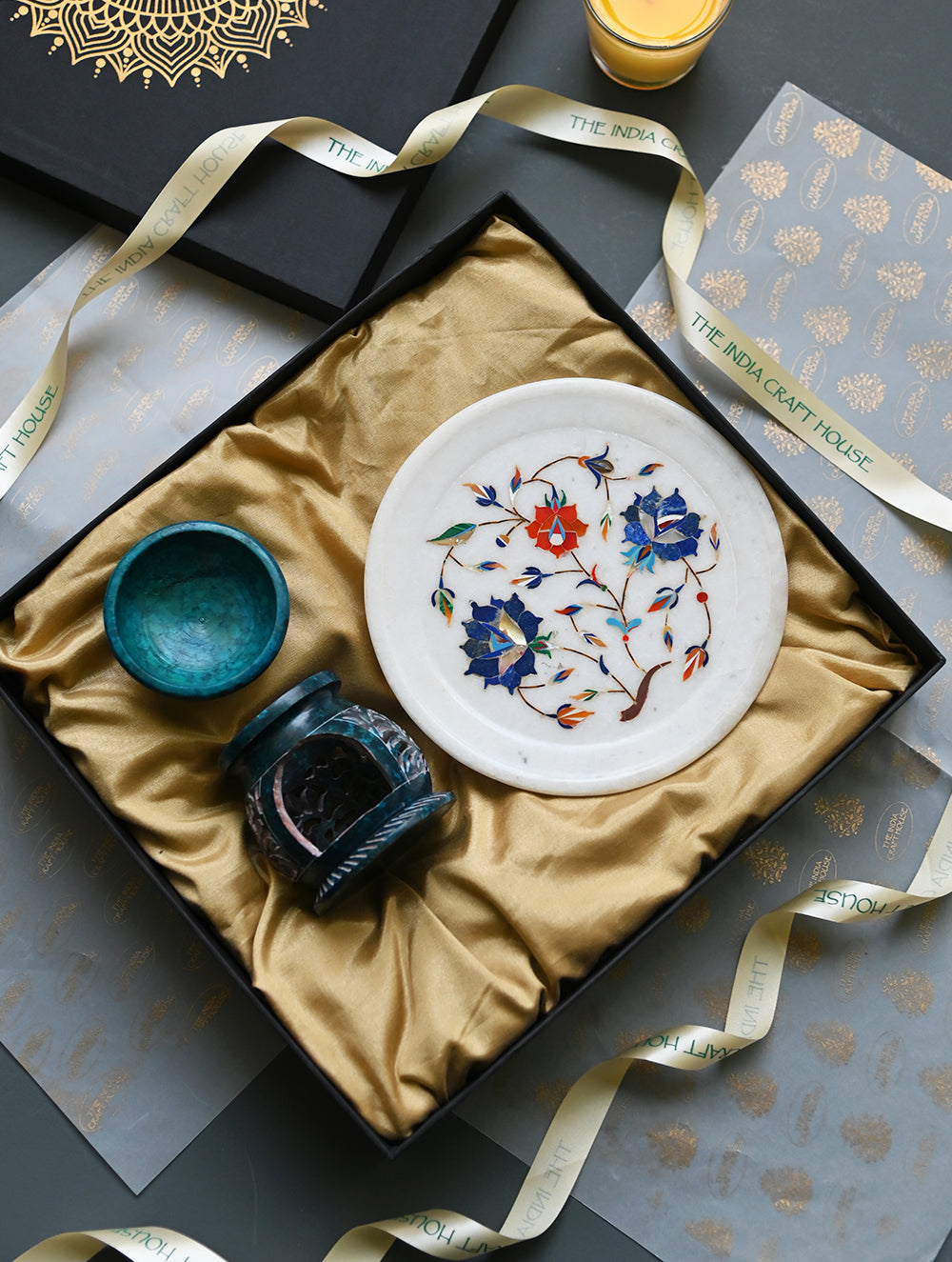 The India Craft House Heritage Gift Hamper - Inlay & Fragrance