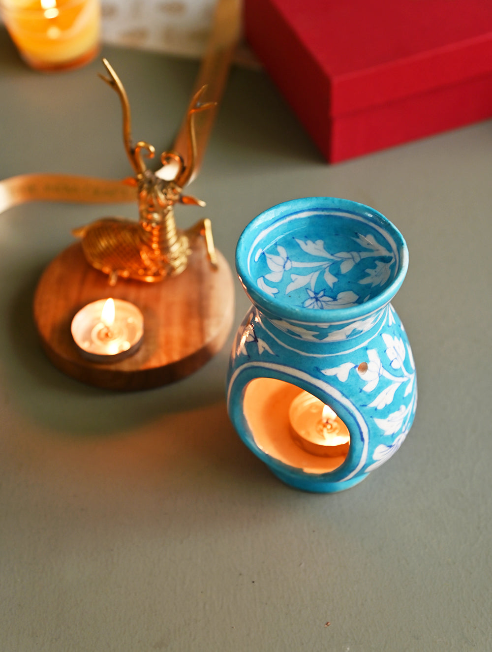 The India Craft House Heritage Gift Hamper - Dear Blue Pottery