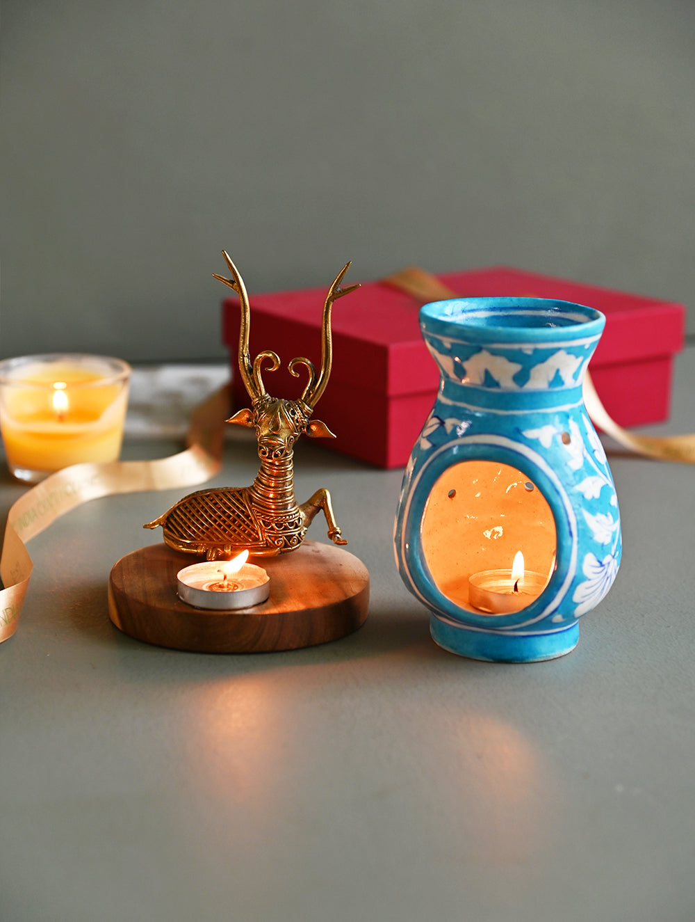 The India Craft House Heritage Gift Hamper - Dear Blue Pottery