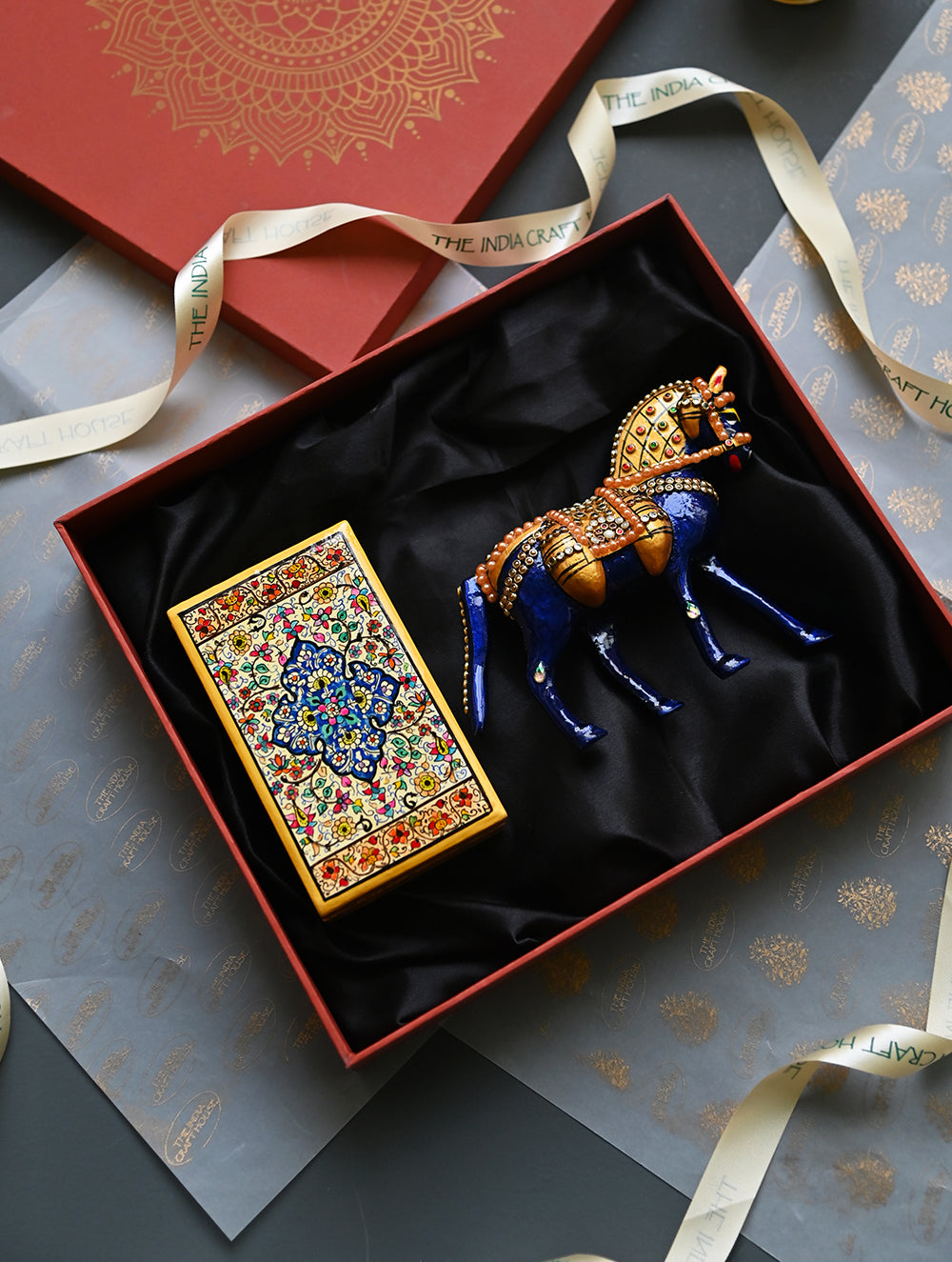 The India Craft House Heritage Gift Hamper - Kashminakari Treasures