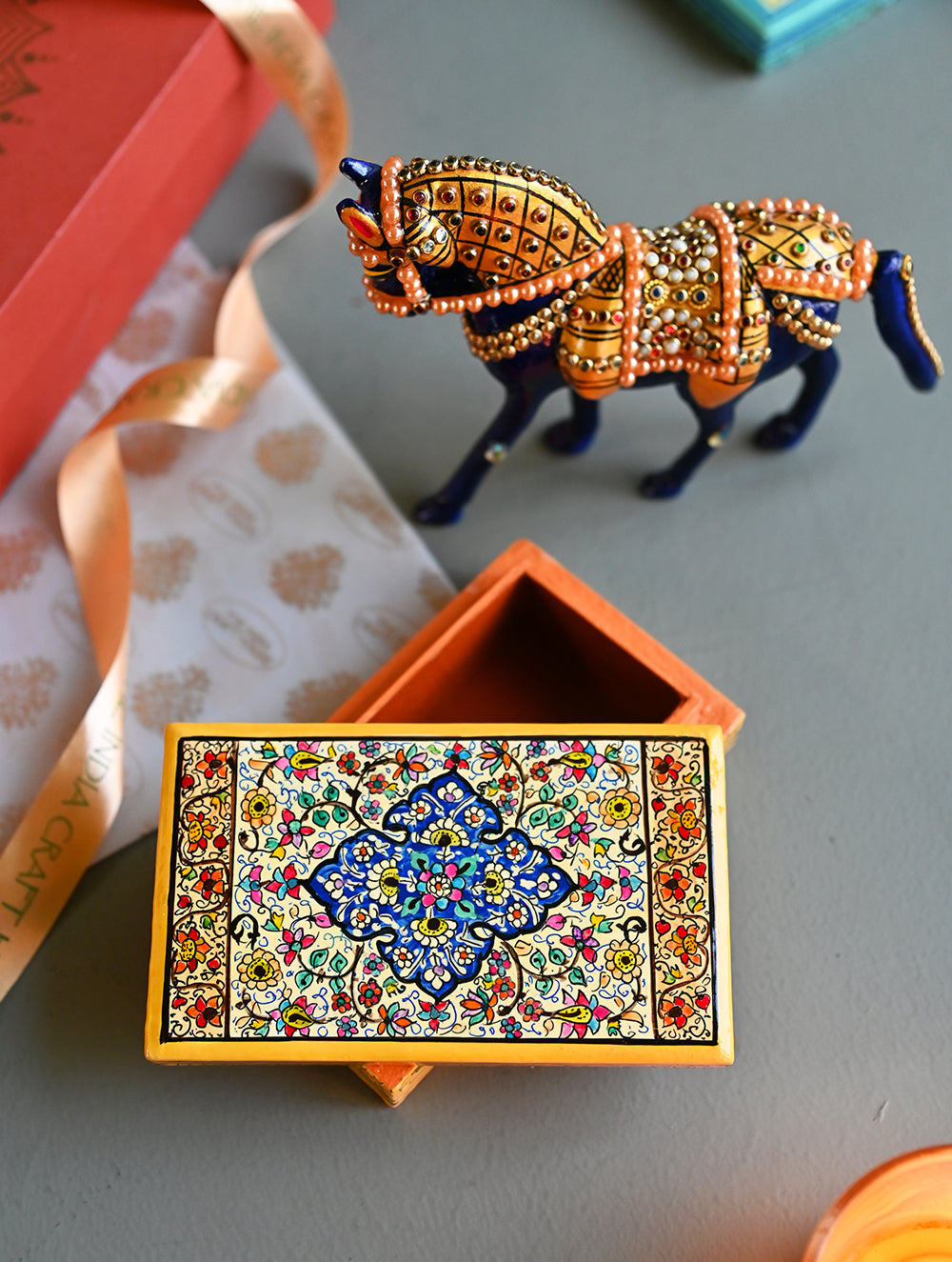 The India Craft House Heritage Gift Hamper - Kashminakari Treasures