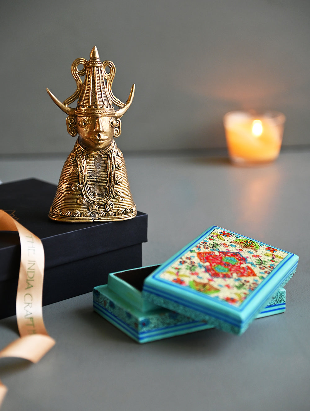 The India Craft House Heritage Gift Hamper - Kashmir Meets Dhokra