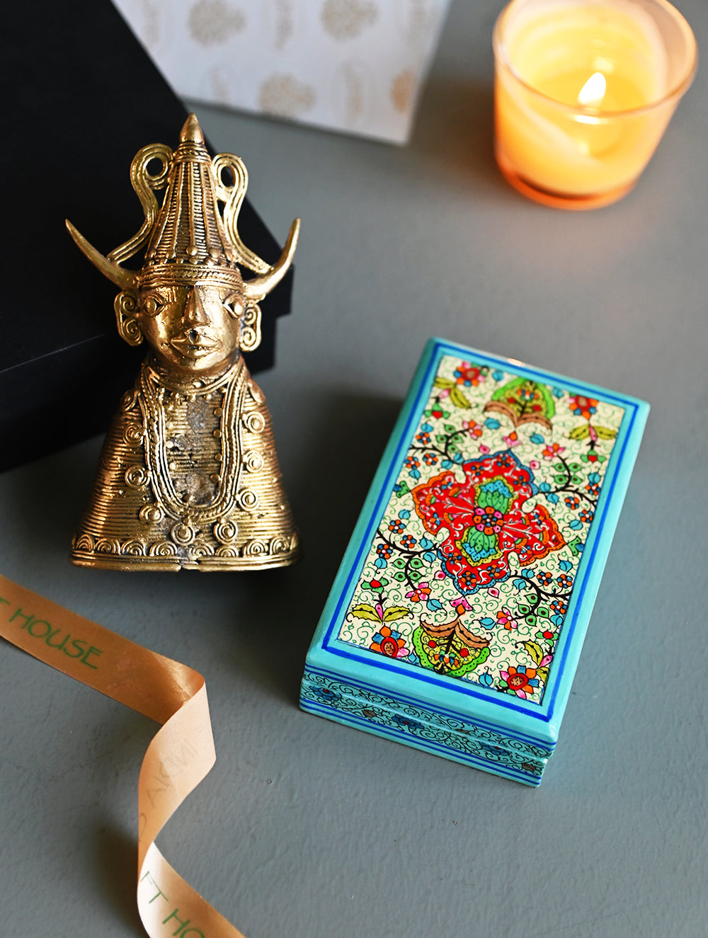 The India Craft House Heritage Gift Hamper - Kashmir Meets Dhokra
