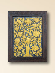 Hand-rendered Stone Dust Painting - Golden Dusk (Framed 10" x 8")