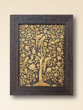 Load image into Gallery viewer, Hand-rendered Stone Dust Painting - Golden Night (Framed 10" x 8")
