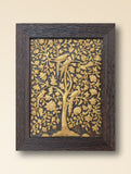 Hand-rendered Stone Dust Painting - Golden Night (Framed 10