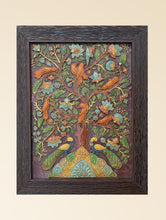 Load image into Gallery viewer, Hand-rendered Stone Dust Painting - Gulbahaar (Framed 15" x 13")