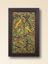 Load image into Gallery viewer, Hand-rendered Stone Dust Painting - Raag Vatika (Framed 12" x 6")