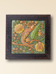 Hand-rendered Stone Dust Painting - Zarrin (Framed 9" x 9")