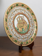Load image into Gallery viewer, Hand Painted Rajasthani Marble Art - Decorative Plate
