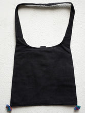 Load image into Gallery viewer, Hand Woven Kashida Pattu Sling Bag - Black Threads