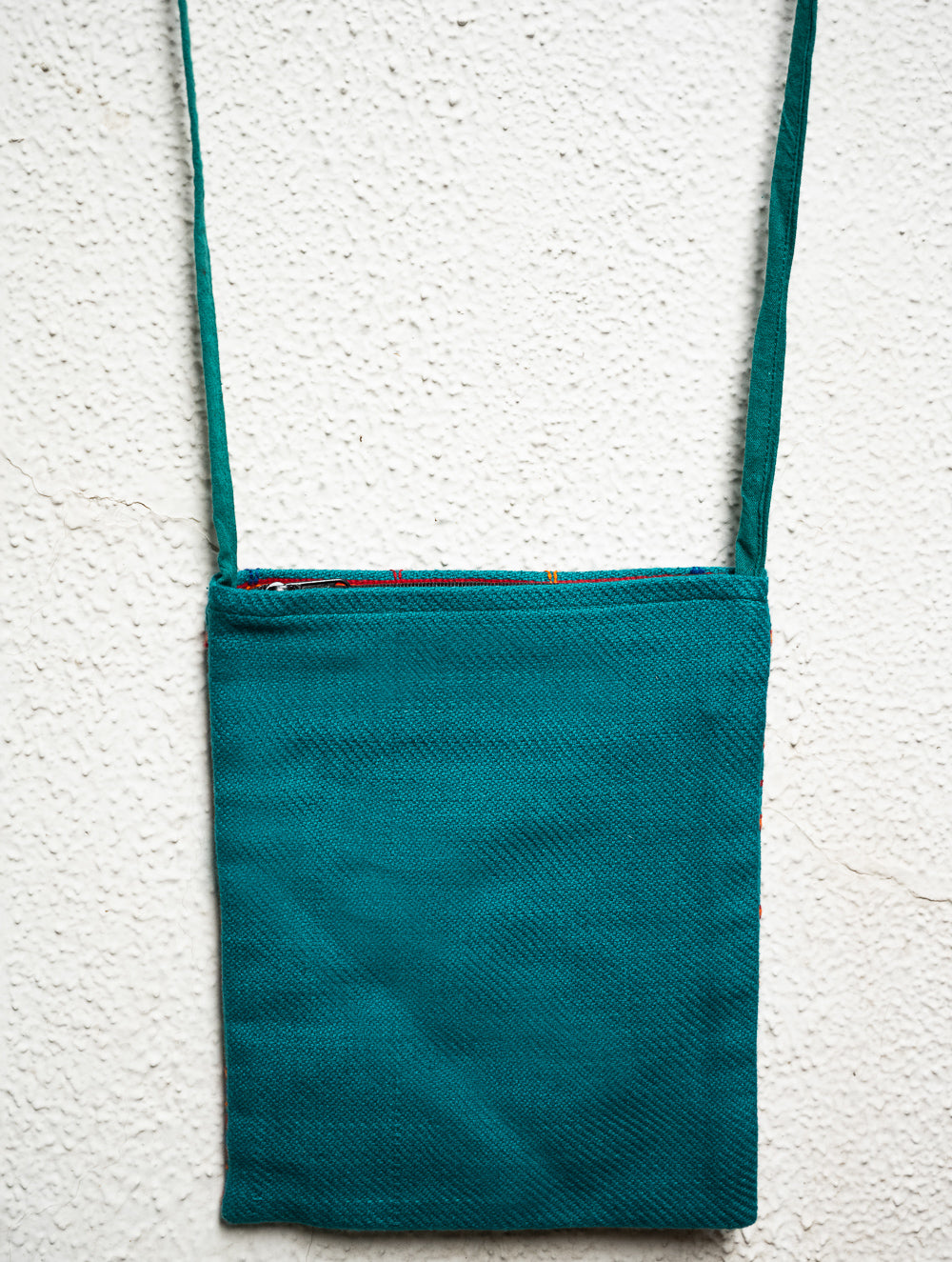 Load image into Gallery viewer, Hand Woven Kashida Pattu Small Sling Bag - Green