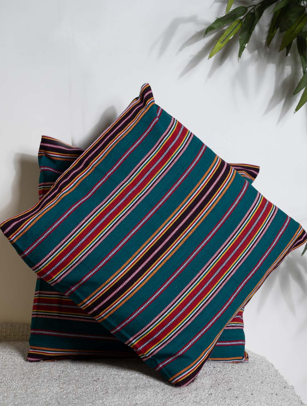 Hand Woven Thick Cotton Cushion Covers (Set of 2)