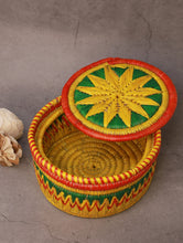 Load image into Gallery viewer, Handcrafted Bhadohi Multiutility  Basket - Yellow