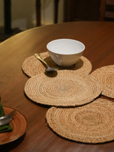 Load image into Gallery viewer, Handcrafted Jute Round Placemats (Set of 4)