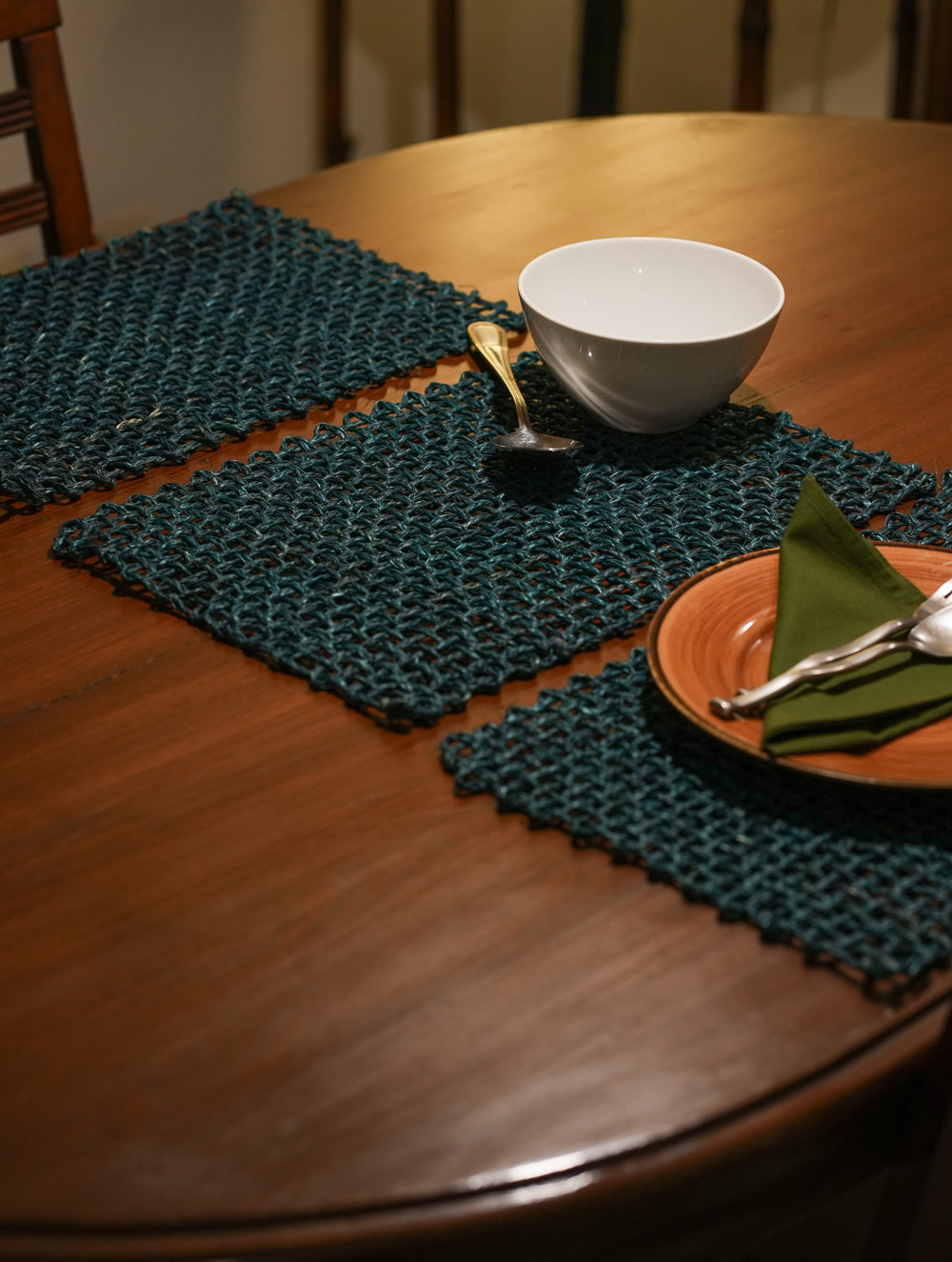 Handcrafted Sabai Grass Table Mats - (Set of 3)