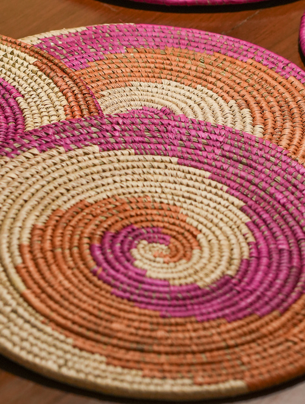 Handcrafted Sabai & Khajur Place Mats - (Set of 5)