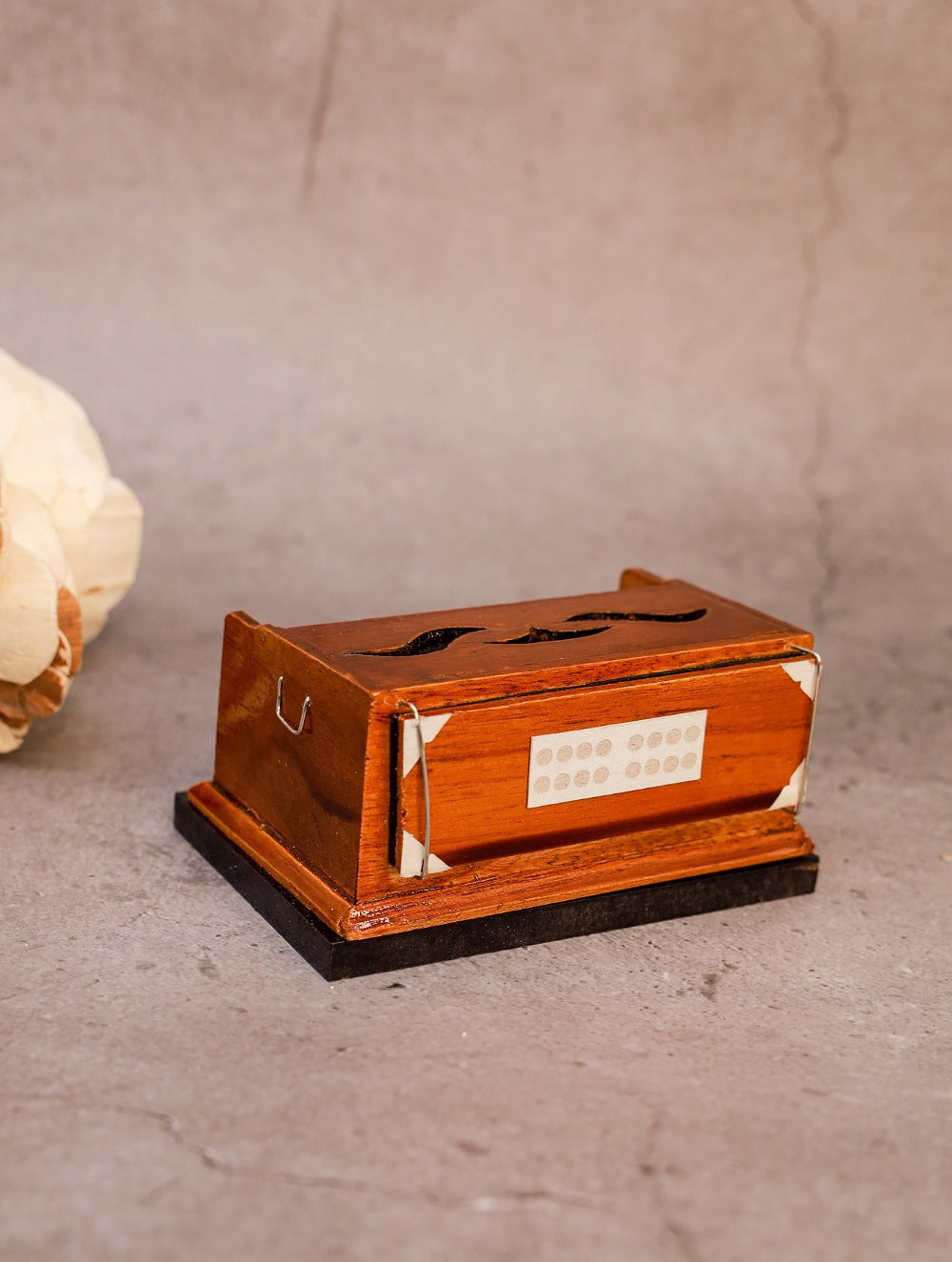 Handcrafted Wooden Miniature Musical Instrument - Harmonium