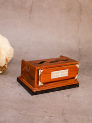 Handcrafted Wooden Miniature Musical Instrument - Harmonium